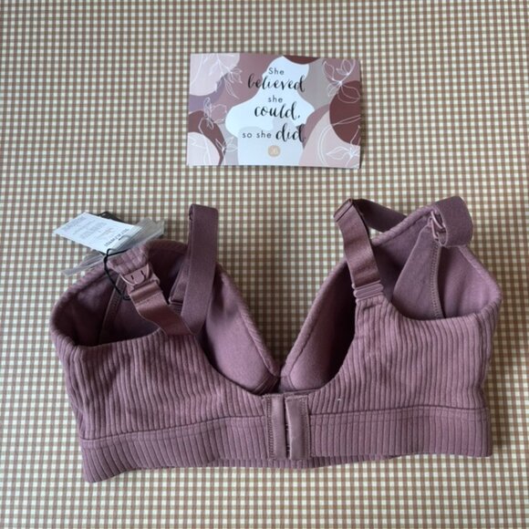 Kindred Bravely SMALL Bra Mauve Simply Sublime Nursing Wireless Back Closure - Picture 11 of 11